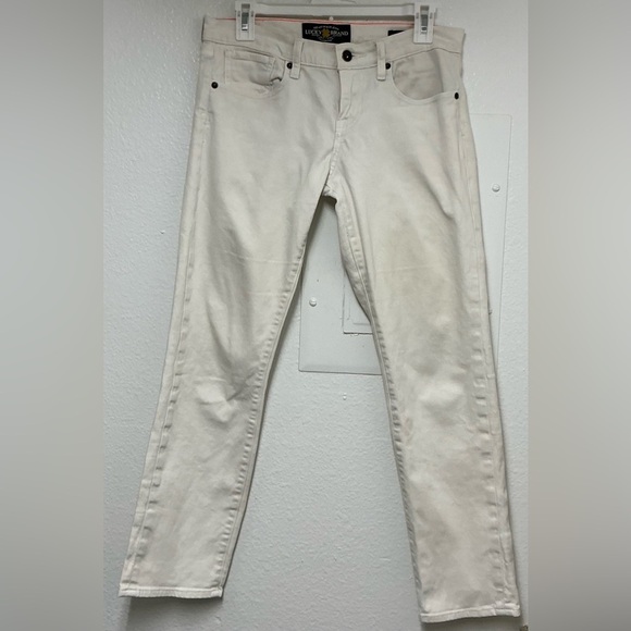 Lucky Brand Denim - Lucky Brand White Sienna Tomboy Crop Jeans